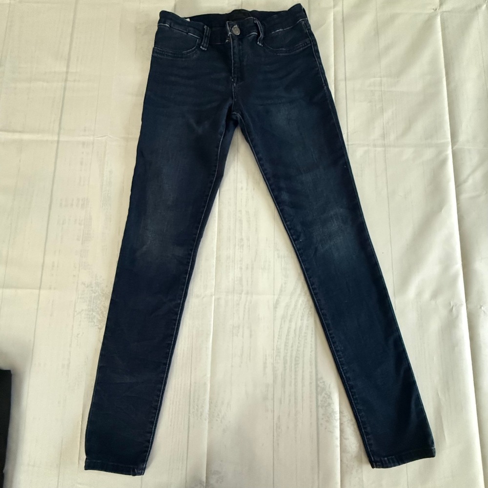 Polo Ralph Lauren Girls Skinny Jeans Dark Wash Blue Denim XL 16 RN 41381